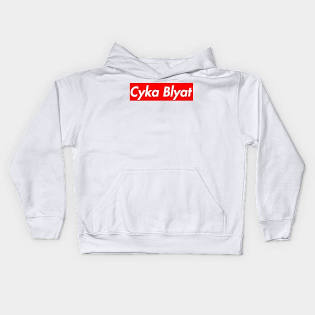 Cyka Blyat Kids Hoodie by lightbulbmcoc